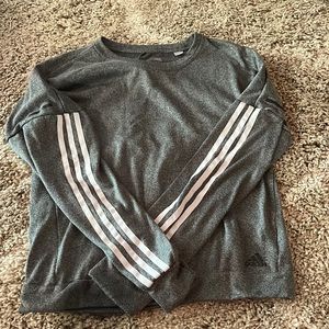 Womens adidas grey lightweight sweatshirt